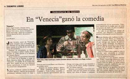 Venecia - Las Ultimas Noticias 06-08-2000